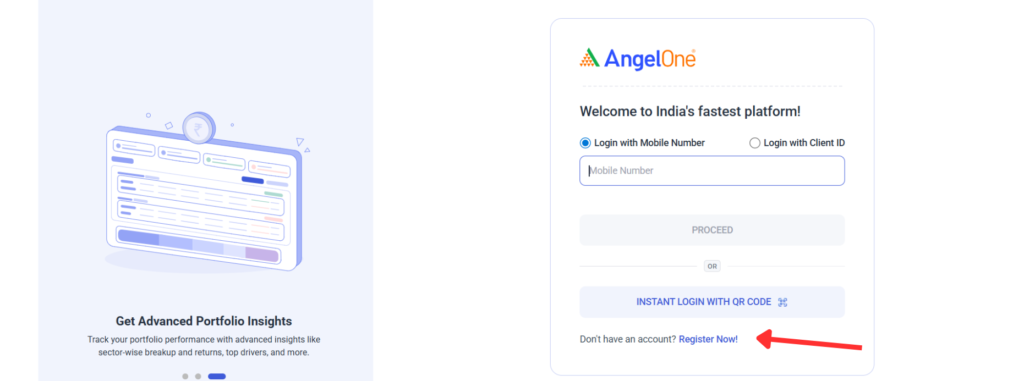 Angel One Register new Account
