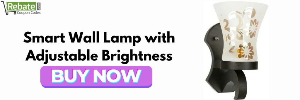 Smart Wall Lamp with Adjustable Brightness
