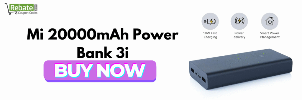 Mi 20000mAh Power Bank 3i