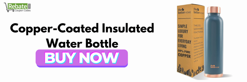 Copper-Coated Insulated Water Bottle