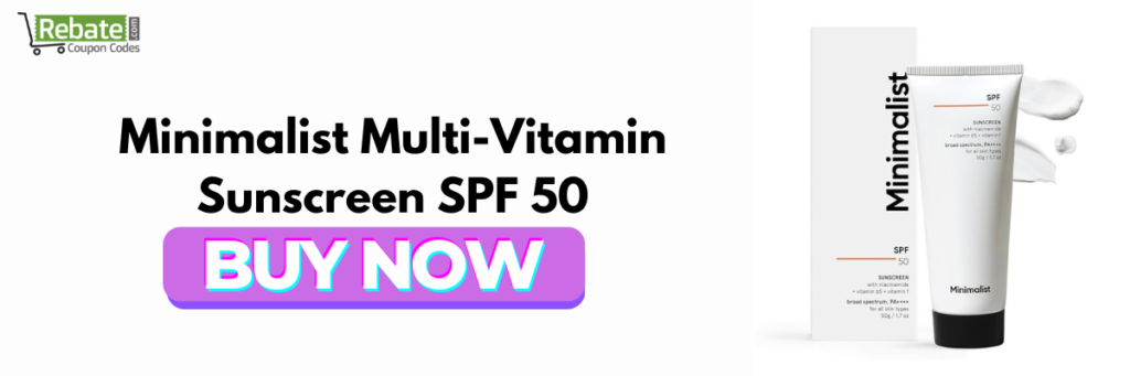 Minimalist Multi-Vitamin Sunscreen SPF 50