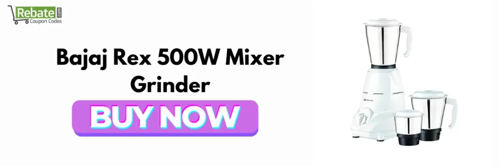 Bajaj Rex 500W Mixer Grinder