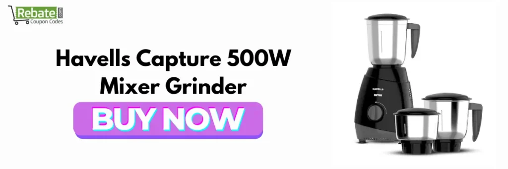 Havells Capture 500W Mixer Grinder