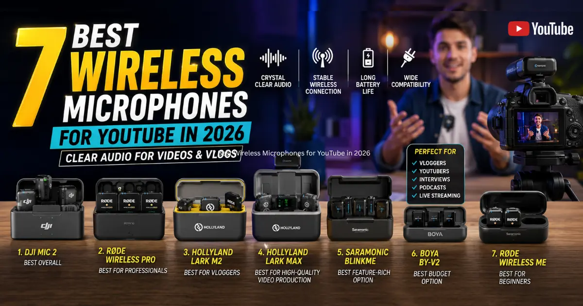 7 Best Wireless Microphones for YouTube in 2026