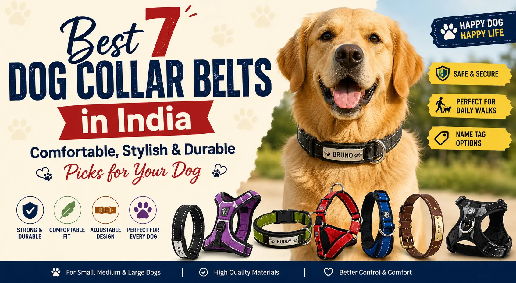 Best 7 Dog Collar Belts in India