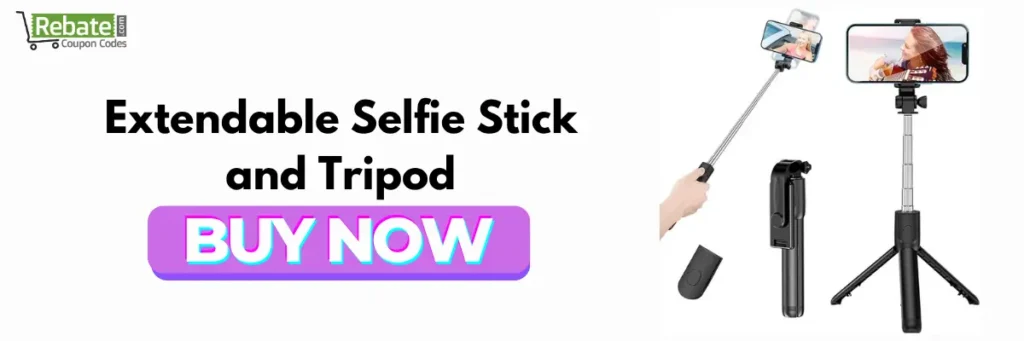 Extendable Selfie Stick and Tripod