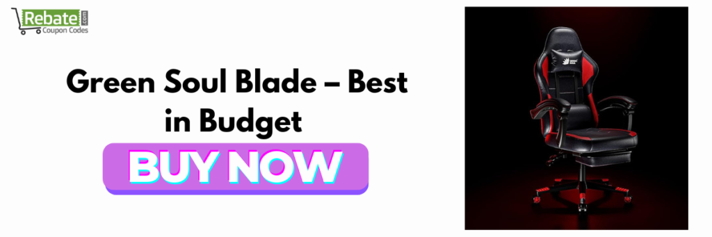 Green Soul Blade – Best Budget Gaming Chair for Indian Buyers