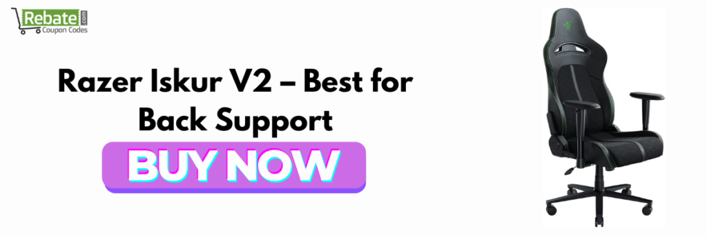 Razer Iskur V2 – Best Gaming Chair for Back Support