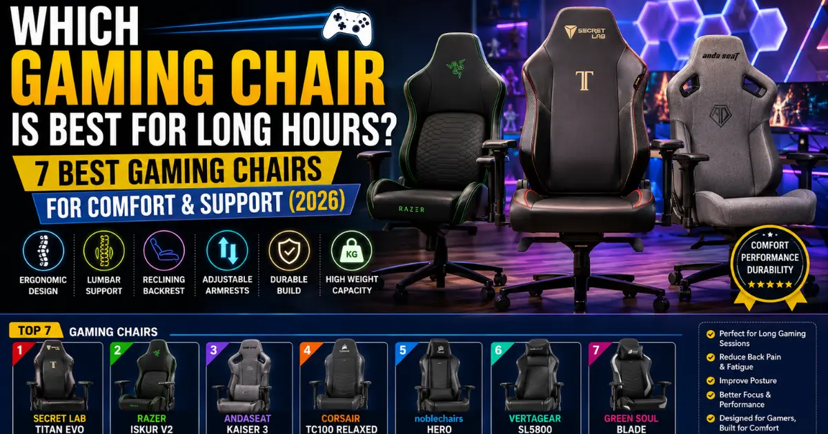 Which Gaming Chair Is Best for Long Hours