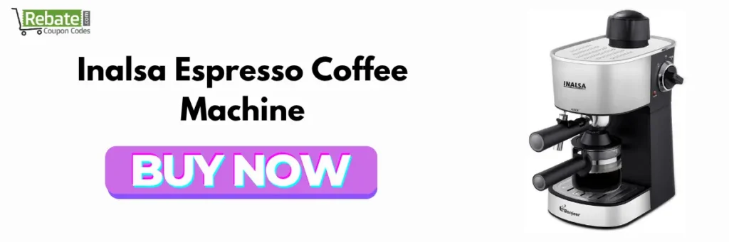 Best Coffee Makers in India: Inalsa Espresso Coffee Machine