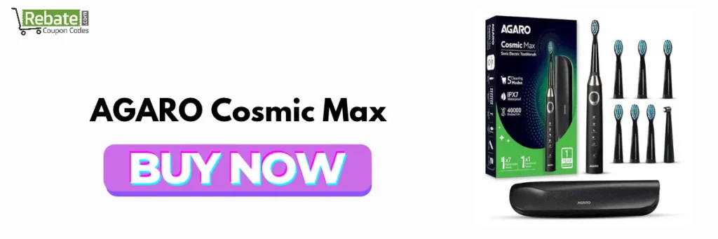 AGARO Cosmic Max – Best Feature-Rich Electric Toothbrush